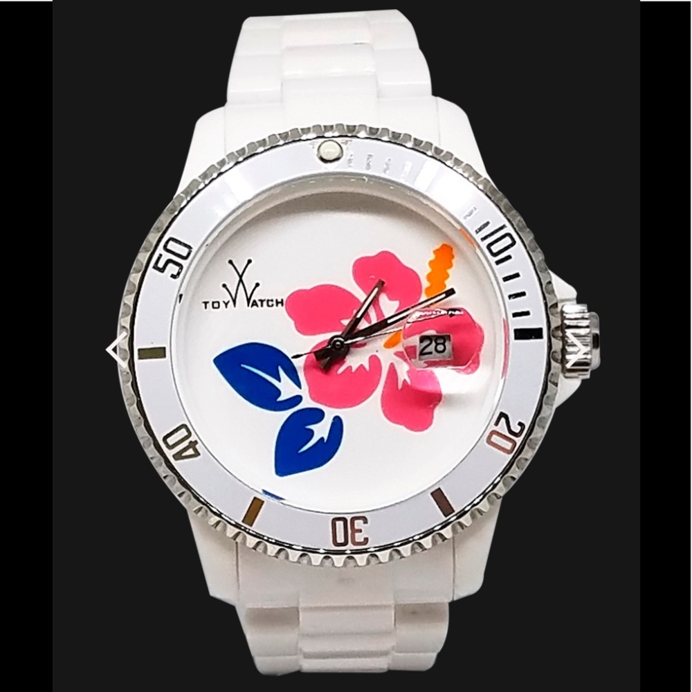 ToyWatch | Tattoo Edition | White With Flower